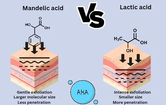 mandelic acid vs lactic acid