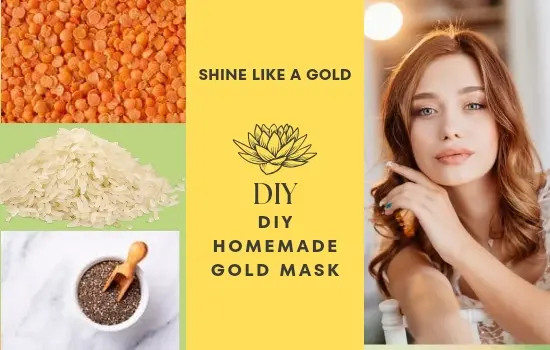 DIY gold mask recipe