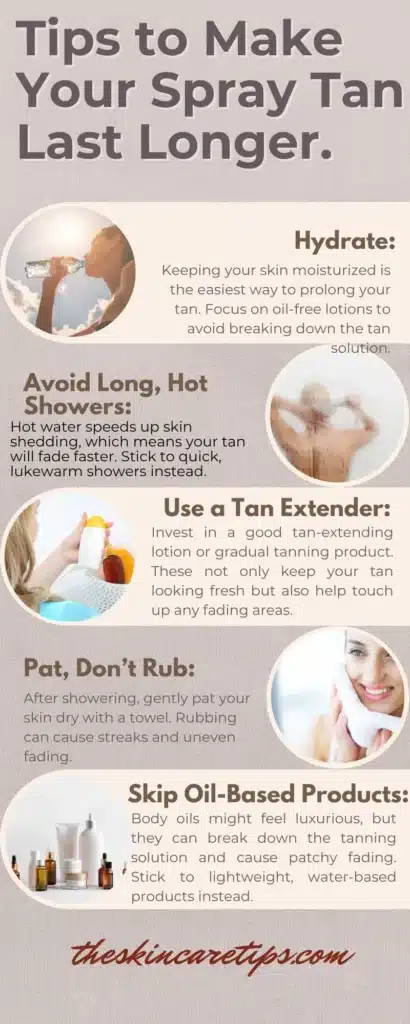 Tips to Make Your Spray Tan Last Longer.