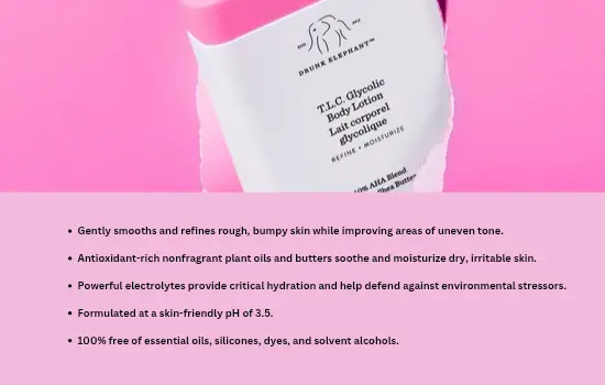 drunk elephant tlc glycolic body lotion